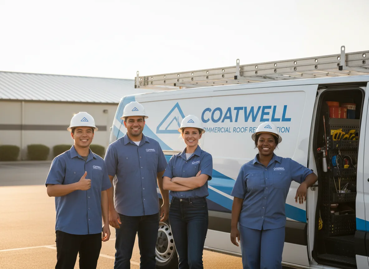 Commercial roof coating company in Garden Prairie, IL