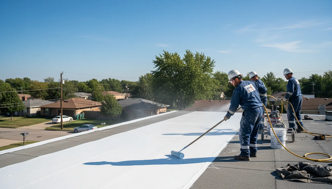 Commercial roof coating in Garden Prairie, IL near me